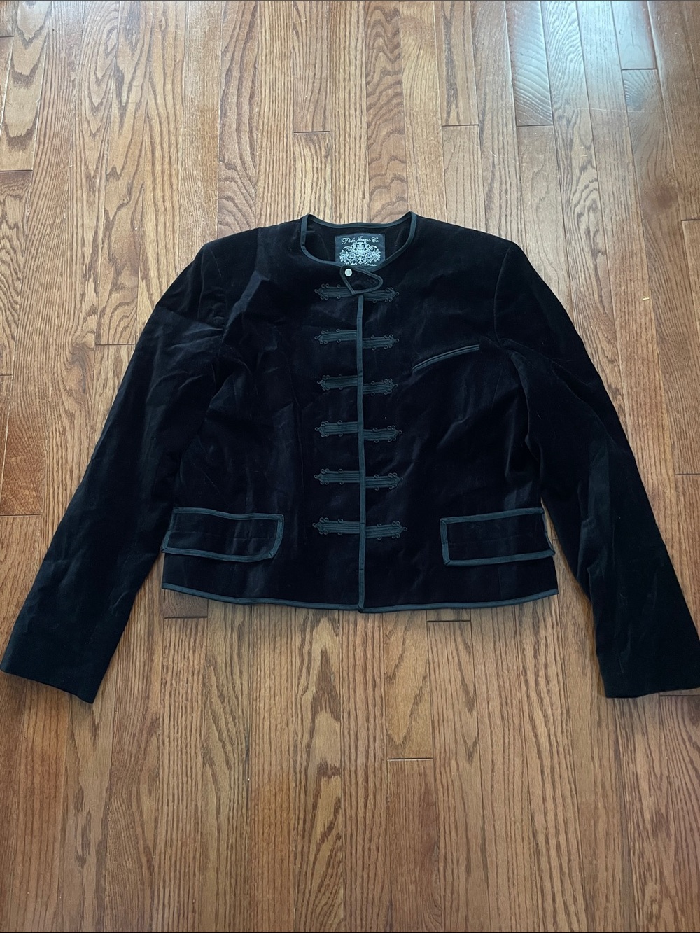 Polo Jeans Co Ralph Lauren Black Velvet Jacket Women’s Sz XL